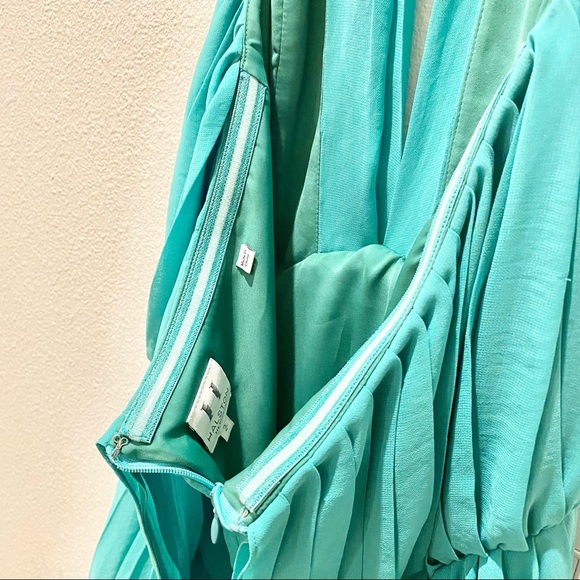 Halston Heritage Pleated Halter Dress - Picture 13 of 16